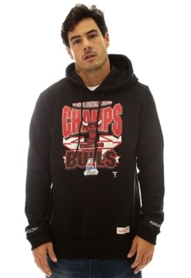 chicago bulls moletom com capuz mitchell and ness